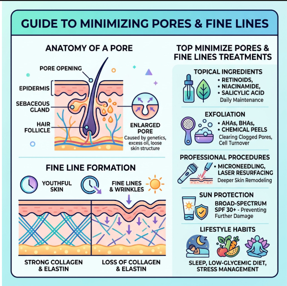 open pores
